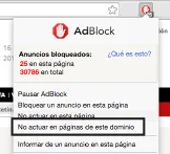 Opciones de AdBlock